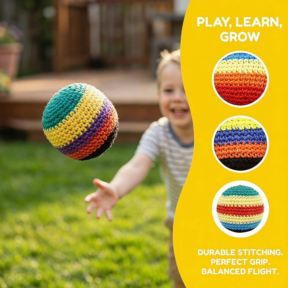 Soft Footbag Hack Sandbag Ball - Outdoor Sport Activities For Kids recension och pris