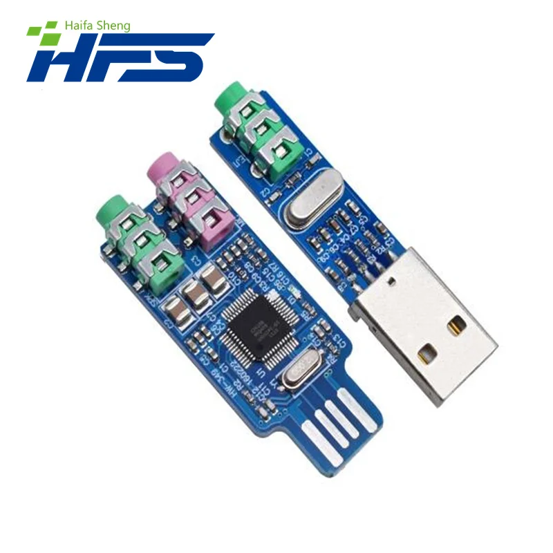 Módulo de placa decodificadora Mini PCM2704 CM108 USB DAC HIFI USB, tarjeta de sonido, alimentación USB DAC para Arduino Raspberry Pi, 16 Bits, 5V