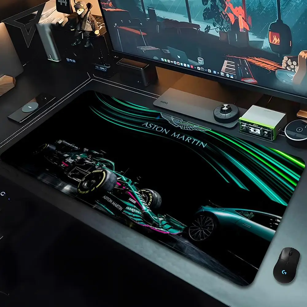 A-Aston M-Martin F1 ماوس الوسادة 80x40 سنتيمتر بأمان XL Lockedge مكتب لكمبيوتر المكتب حصيرة الجدول لوحة المفاتيح لوحة الماوس الكبيرة #5