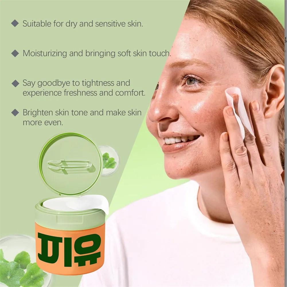 Korean Skincare Anti-Aging Dark Spot Wrinkle Minimizing Toner Pads with Centella Asiatica Niacinamide Exfoliation Pads