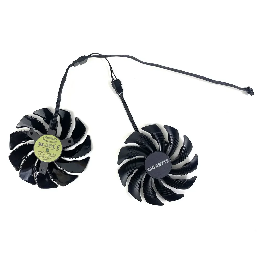 New 87MM T129215SU Cooler Fan Replacement for Gigabyte RTX 1650 1660 1660Ti 2060 2070 Graphics Super Video Card Cooling Fans 6