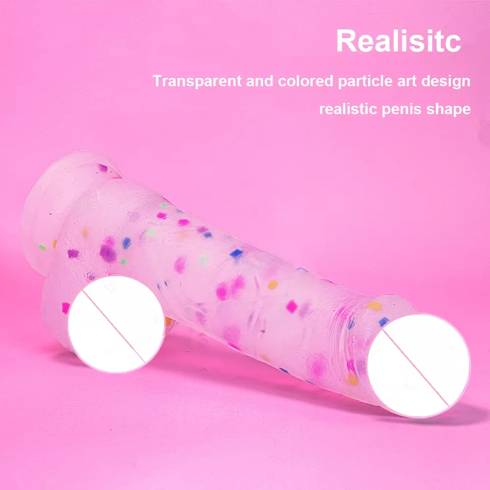 Colorful Realistic Dildos, Human Safety Material,Medical Silicone, with Powerful Suction Cups, Suitable for Women/Men/Gay, Adult