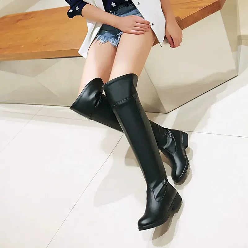 qq 1232021 nuove donne calde di moda Attack on Titan cosplay lunghi shingki no kyjin stivali sopra il ginocchio Eren Jaeger Ackerman sh