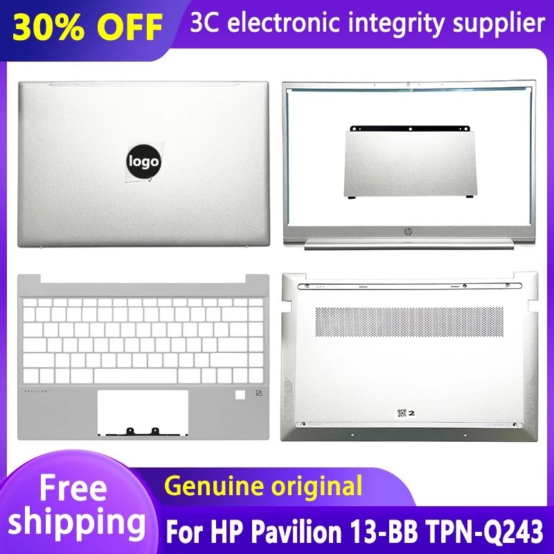 

NEW Laptop for HP Pavilion 13-BB TPN-Q243 G7F LCD Back Cover Front Bezel Palmrest Bottom Case Touchpad Fingerprint Top Housing