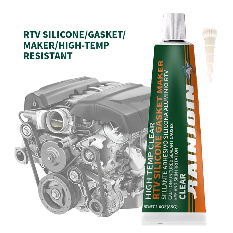 Image of RTV-Silikon-Dichtmittel, Hochtemperatur-Transparentdichtmittel für Automobilmotoren, Elektronik, Industrie-Dichtkleber