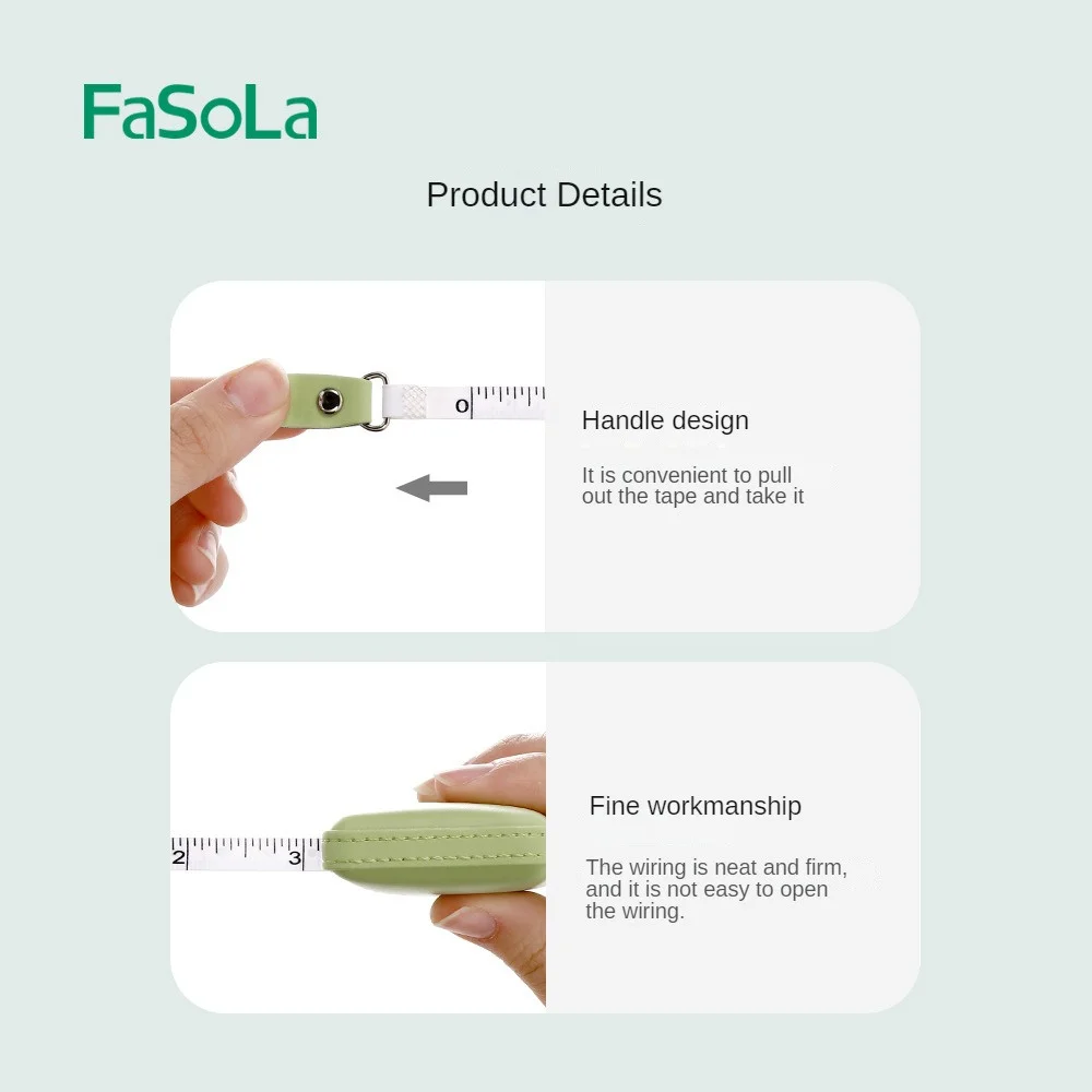 Retractable Tape Measure High Quality Automatic Clamping Position Small And Portable Using Pu Tape Measure Body Size Soft