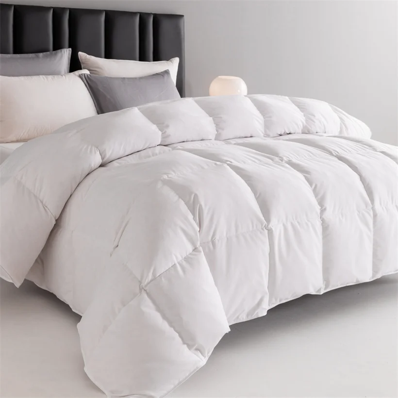 3D Bread Luxury 100% Goose Down Duvet Insert Quilt Customized Any Size Bed Blanket All Season Thick Winter Comforter Solid Color