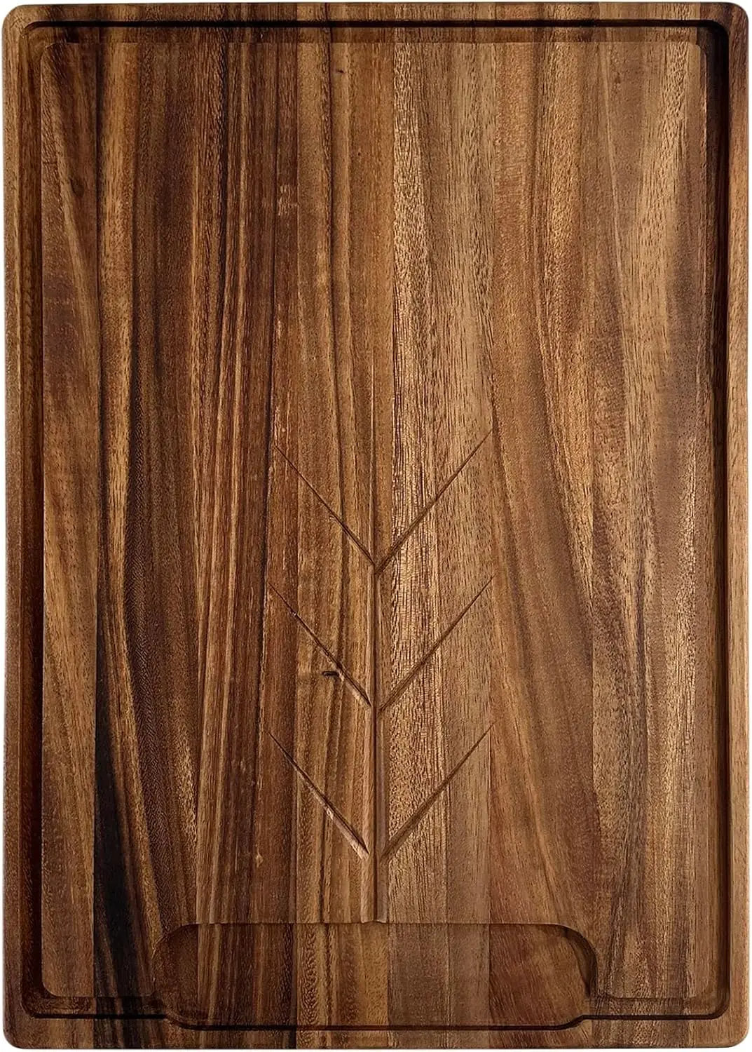 

Osterbotten Rectangular Carving Board, 20" x 14" Acacia Wood Cutting Board With Juice Groove