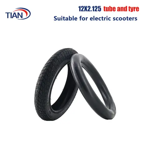 12 Inch 12x2.125 Inner and Outer Tires Bicycle Scooter Baby Stroller Tires Inner and Outer Tires 12 X 2.125 Replacement Parts