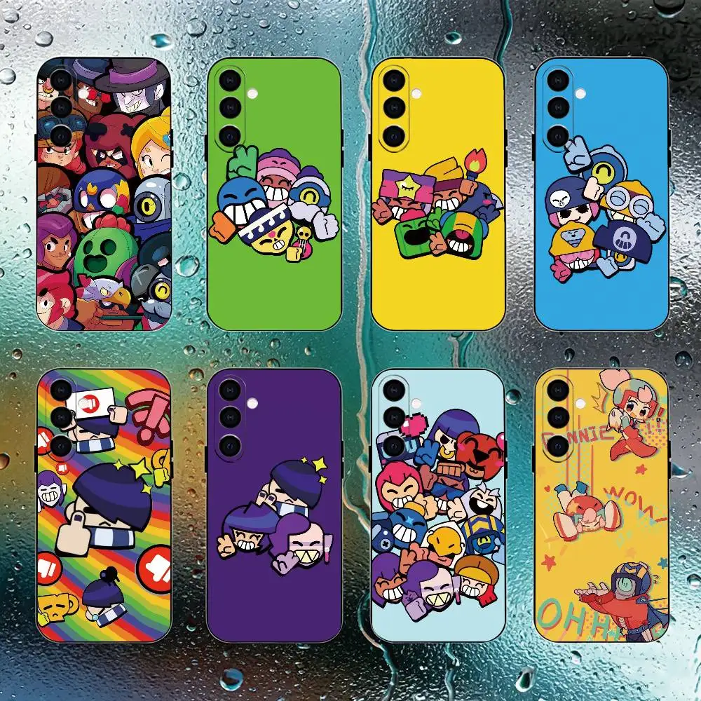 Funda de teléfono Game Brawl Stars para Samsung Galaxy A73,A72,A71,A70,A53,A52,A51, otras fundas negras suaves