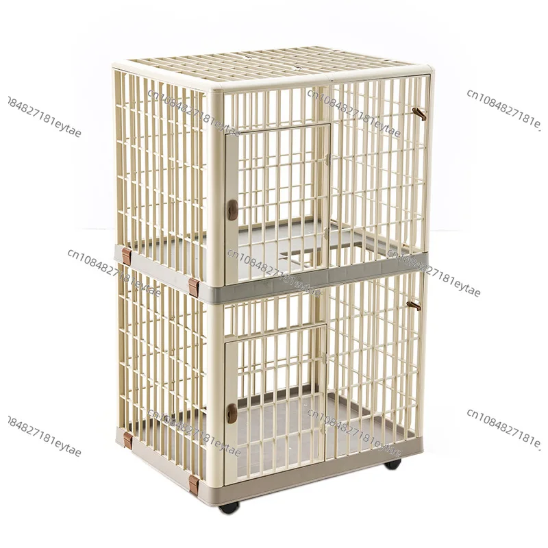 Double Layer Double Door Cat Cage Pet Shop Home Use Four Seasons Cat Condo Villa