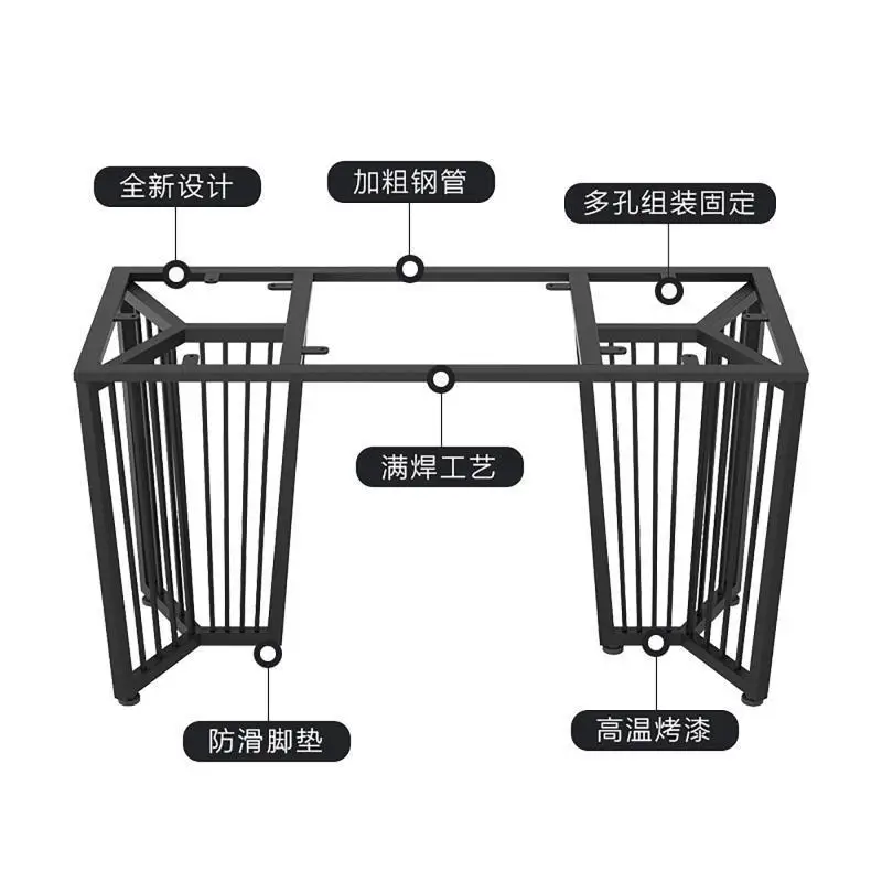 Customized light luxury stainless steel table legs  bracket Customized wrought iron table legs Metal table frame Carbon