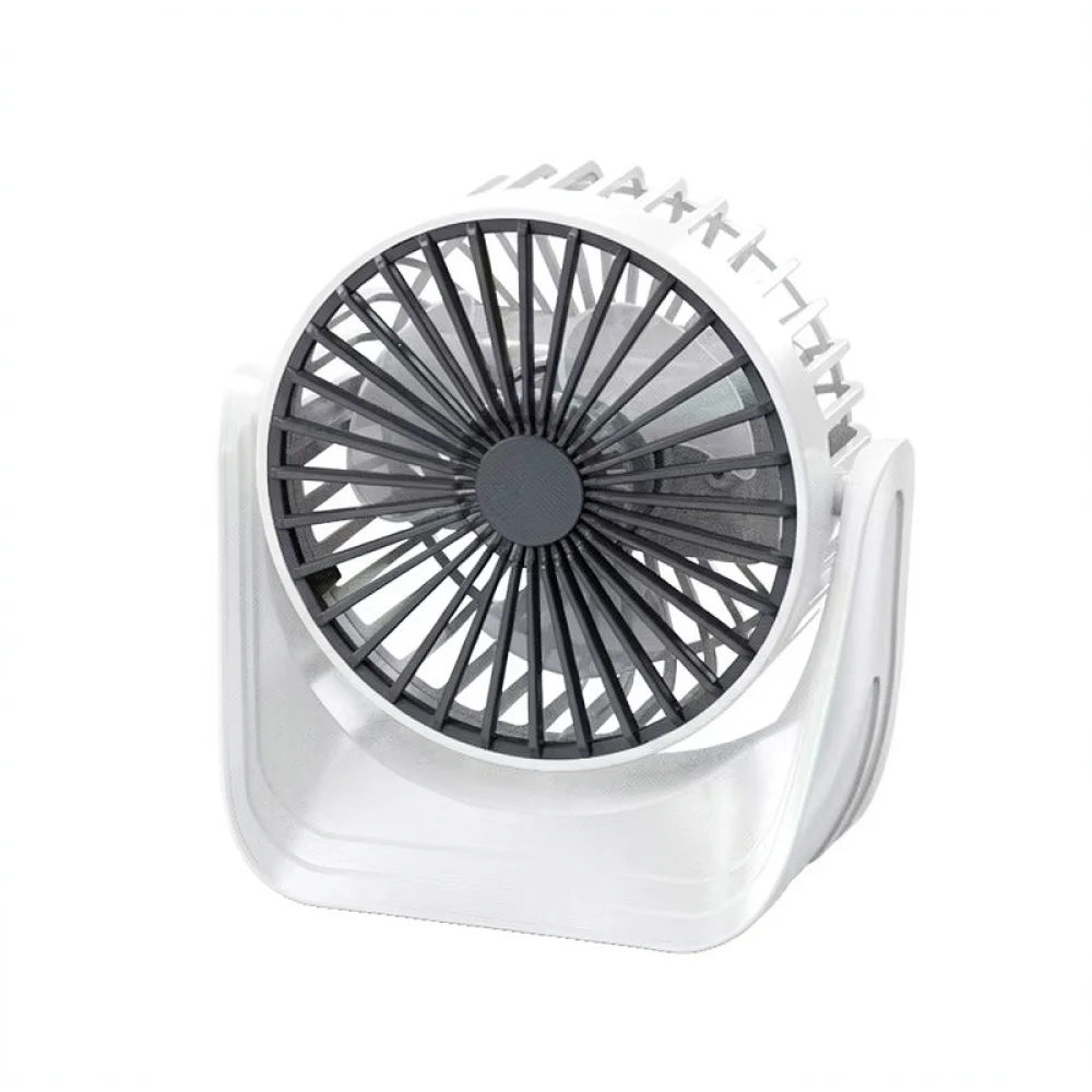 USB Desktop Fan Quiet Personal Blower With Night Light Wall Hanging Cooling Fan For Office Workspace