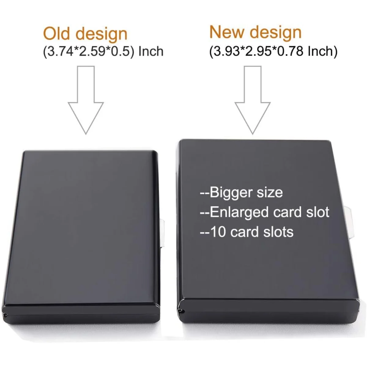 10 cards RFID Credit Card Holder Protector Metal Credit Card Wallet Business Card Holder for Men Women Gift Box Package image 5