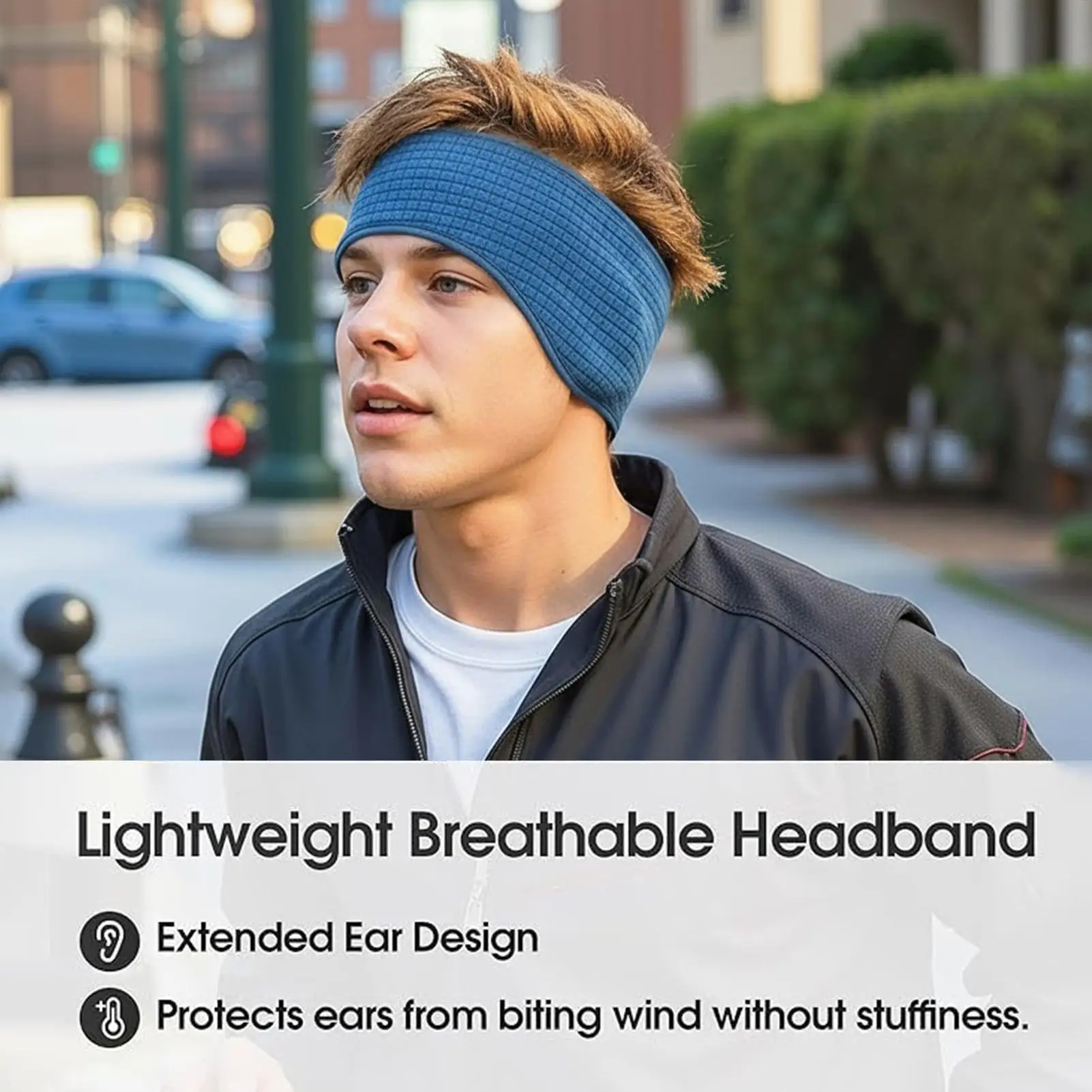 

Headband Ear Warmer Windproof Elastic Thermal Breathable Winter Ski Headband Ear Muffs For Outdoor Sports Men Women Running