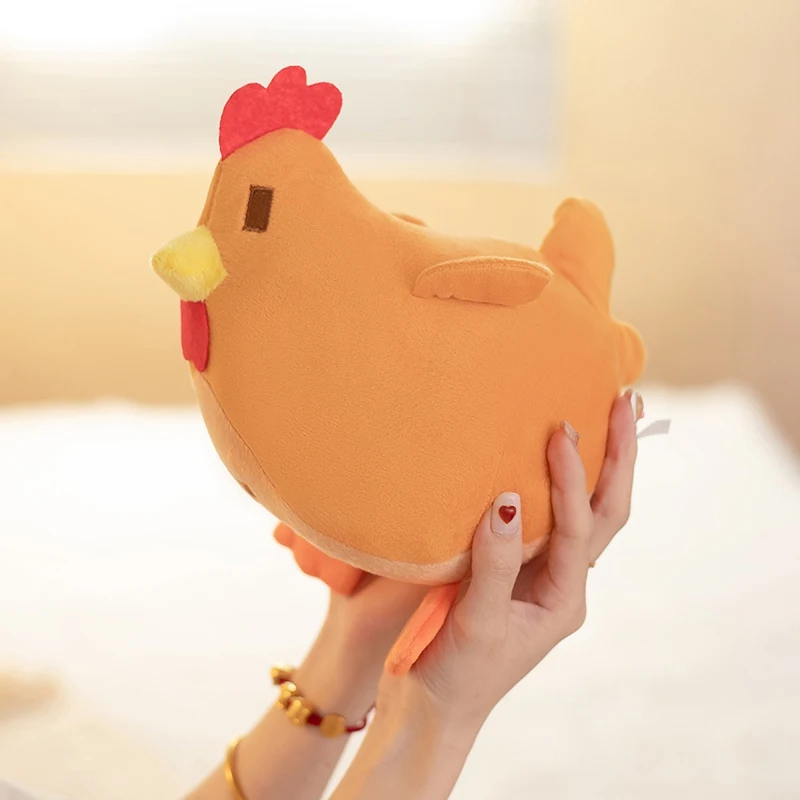 Cute Hot Sell Cartoon Chicken Plush Doll Game Anime Animal Hen Plush Toy Super Soft Home Decor Appease Gift For Boys And Girls