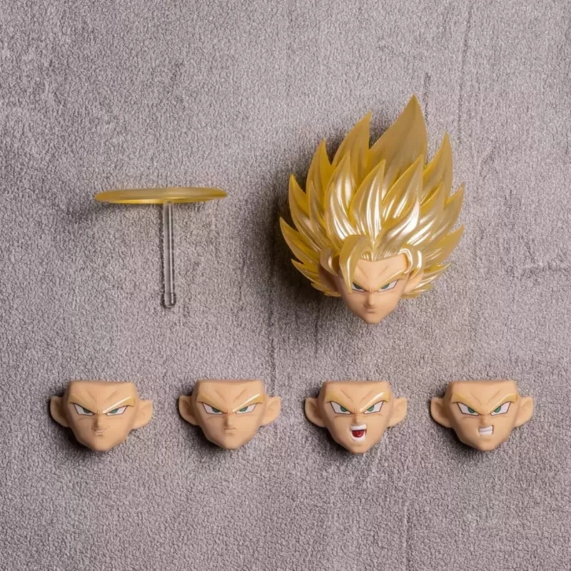 متوفر في المخزون DKO ستوديو لعبة دراغون بول Z SHF سوبر سايان SSJ2 البرق الصحوة سون جوكو رئيس الملحقات ألعاب شخصيات الحركة الهدايا