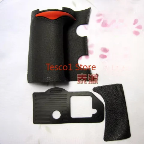 Оригинальный новый комплект корпуса цифровой камеры, резиновый корпус (ручка + нижний + большой палец), кожаный чехол для Nikon D300, запасная часть + лента