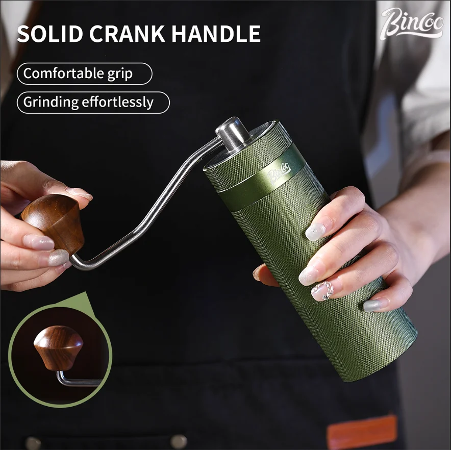 

Bincoo Hand cranked Coffee Grinder Six Star Knife Wheel High Quality Manual Coffee Grinder Portable Camping Car barista Tools