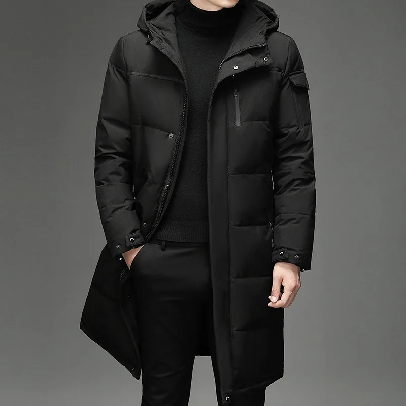 Winter Warm Men's Down Jacket Outerwear Long Coat Wholesale Below The Knee Thicken Comfortable Jacket Canada Puffer Jacket Men