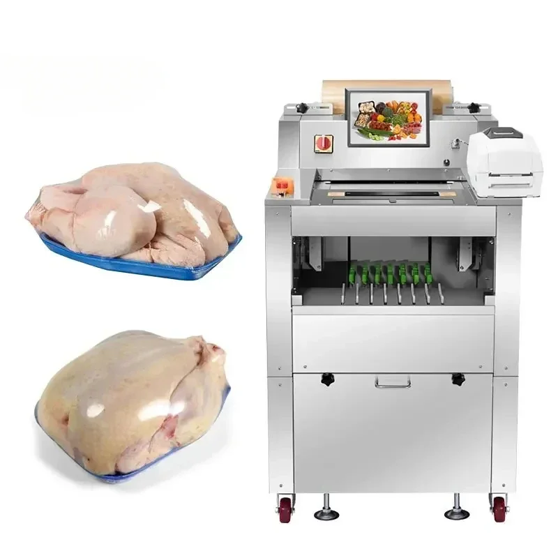 San-Tech Automatic Chicken Turkey ow Bag Wrapping Packing hine for Fresh Chicken Packaging