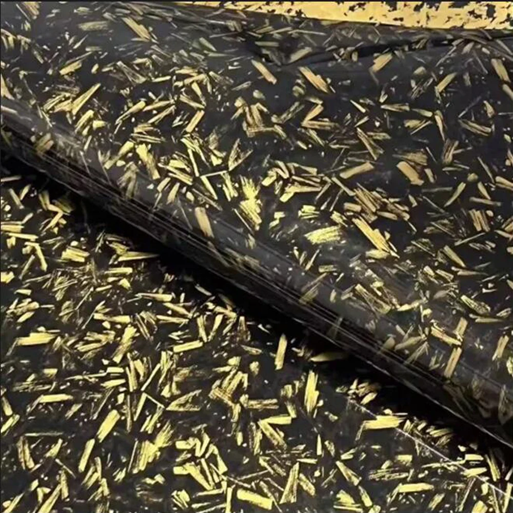 Gold Forged Carbon Fiber Water Transfer Printing Film Hydro Dipping PVA Film 50CM Width