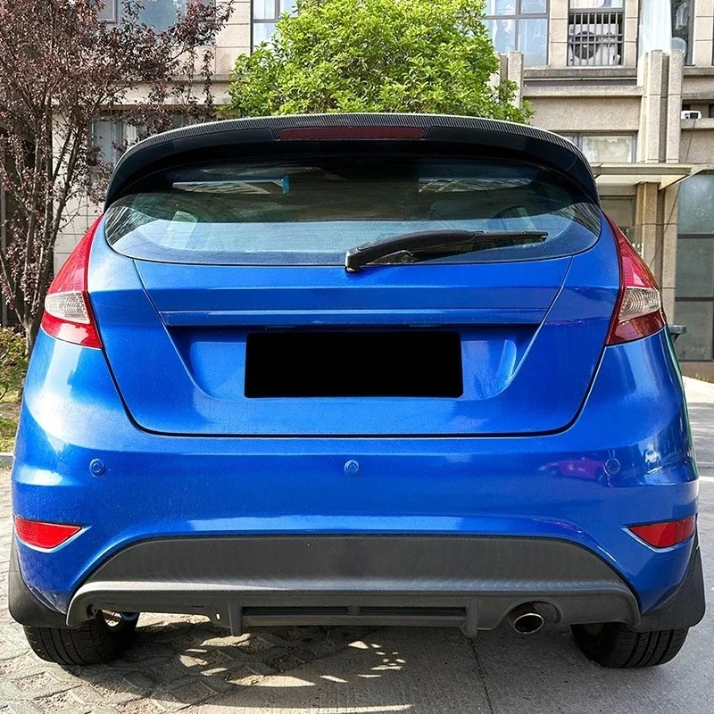 Car Rear Trunk Roof Top Wing for Ford Fiesta MK6 MK7 2008-2017 ST Style Tail Spoilers Boot Auto Parts Body Kits Accessories view 5