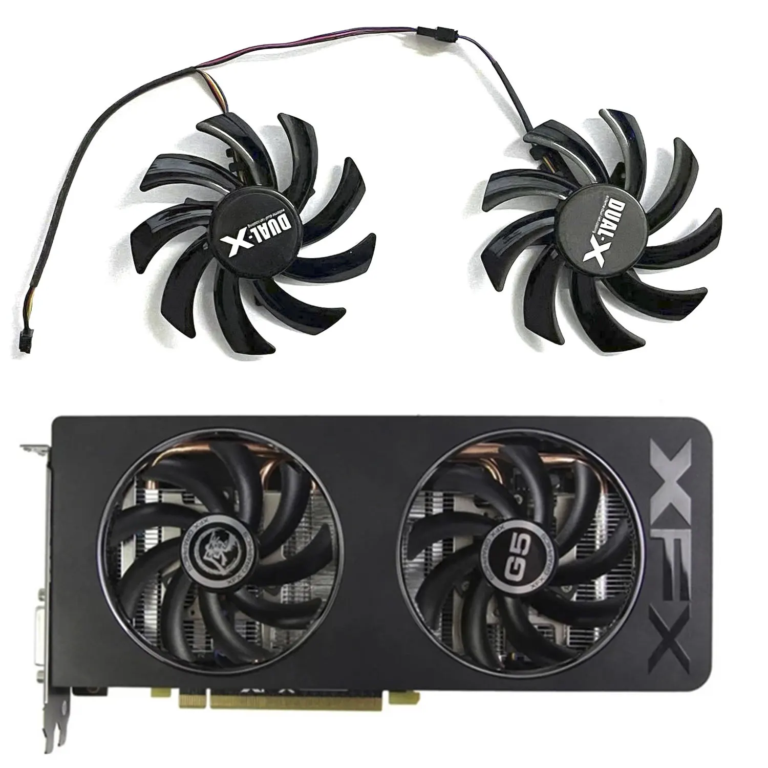 Nouveau refroidisseur GPU FD7010H12S FDC10H12S9-C R9 270X pour Xfx R9 285/280/290/290X/280X Rx 480/470 Sapphire R9 270X 280