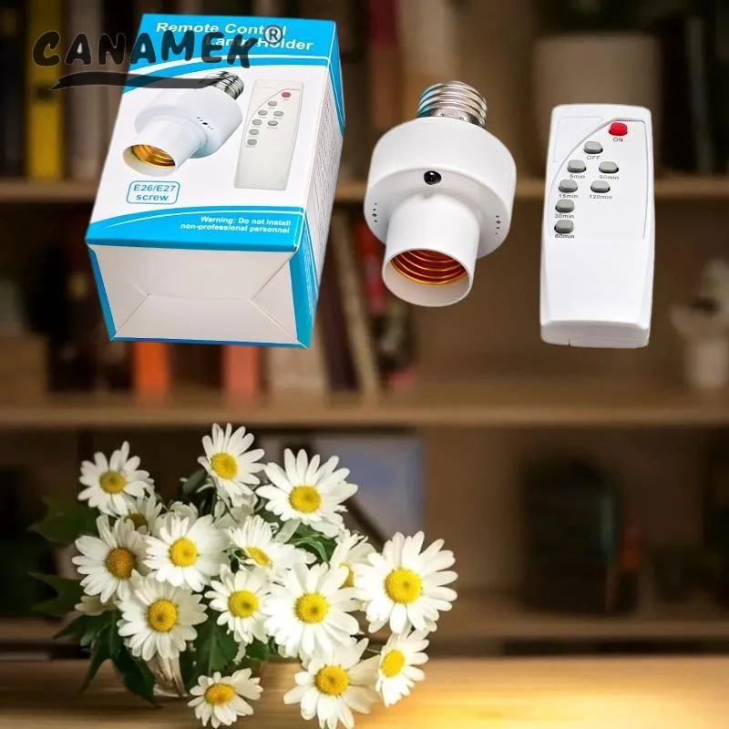 

Wireless Smart Remote Control Included with E27 Lamp Base AC85-265V, Intelligent Switch For Home use