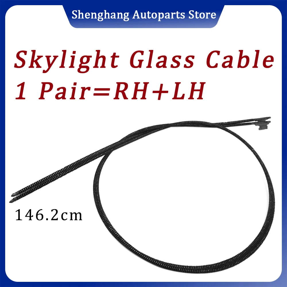 

2pcs Sunroof Skylight Glass Regulating Cable Flexible Pull Rope Repair Kit For Audi Q5 Roewe VW Golf TiguanL Tiguan
