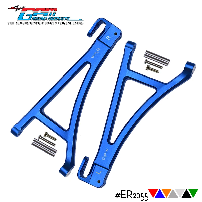 Brazo de suspensión inferior delantero de aluminio GPM para TRAXXAS 1/10 E-Revo Vxl sin escobillas