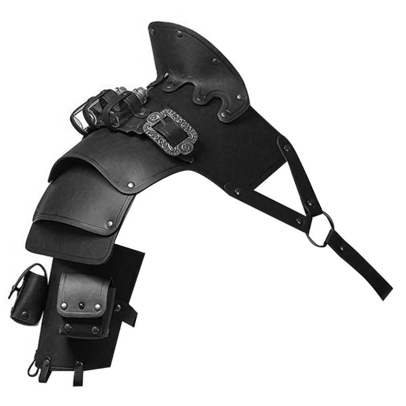 Medieval Vikinges Single Shoulder Armour Pu Pauldrons Warriour Knights Cosplay