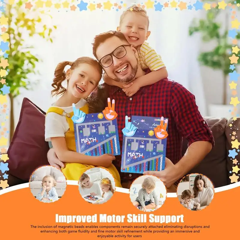 子供モンテッソーリおもちゃ数学学習指カウントパズルボード子供の早期教育玩具ホームスクール教育用品