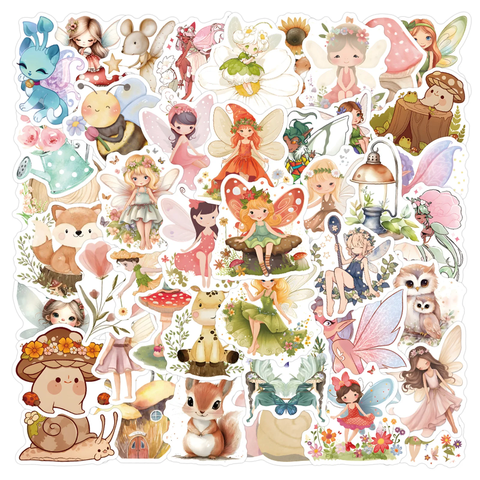 

10/50PCS Cute Elf Fairy Cartoon Graffiti Decorative Luggage Water Cup Scooter Waterproof Sticker Kids Toy