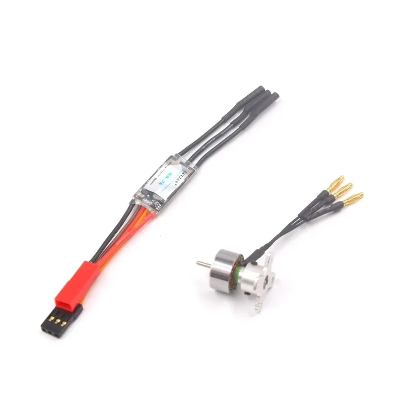 FATJAY RCホビー パワーシステムコンボ モーターとESC 5g ブラシレス アウトランナー 1400 2000KV 4500KV 7A ESC 1-2Sバッテリー 飛行機用