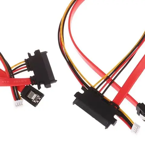 4Pin+ SATA Power Cable 20/30/40cm Mini 22(15+7)Pin To PH2.0/3.0 Hard Disk Optical Drive Data Cable Power Supply Cable