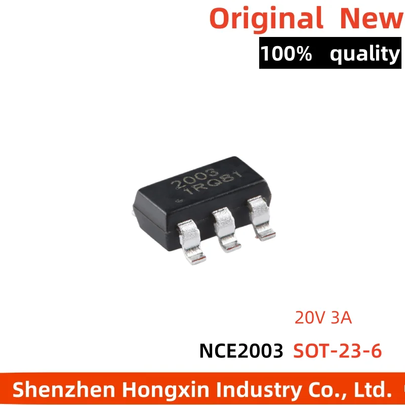 10 pieces of NCE2003 SOT-23-6 N+P channel 20V 3A enhanced power MOSFET field-effect transistors