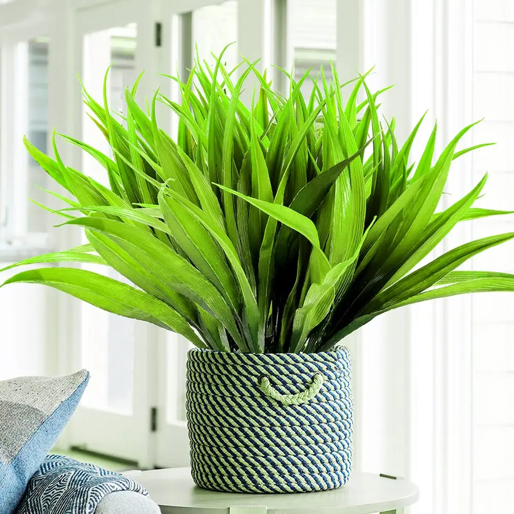 40-46cm Artificial Bracketplant Plants Bouquet Tropical Palm Fake Orchid Plants Plastic Green Plant Leaves For Home Garden Decor