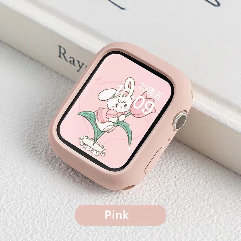 Cover For Apple Watch case 44mm 40mm 45mm 41mm 38mm Accessories Silicone Bumper Shell Protector iWatch series SE 3 4 5 6 7 8 9