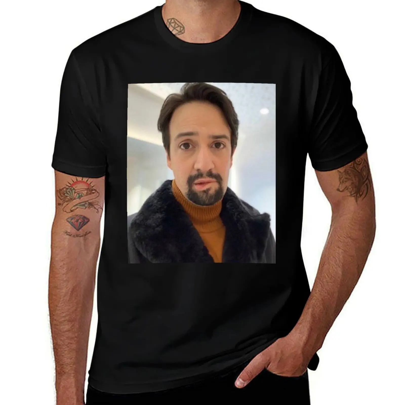 manuel miranda lip bite meme T-Shirt Cool Feeling Summer Tee Shirt T-Shirt