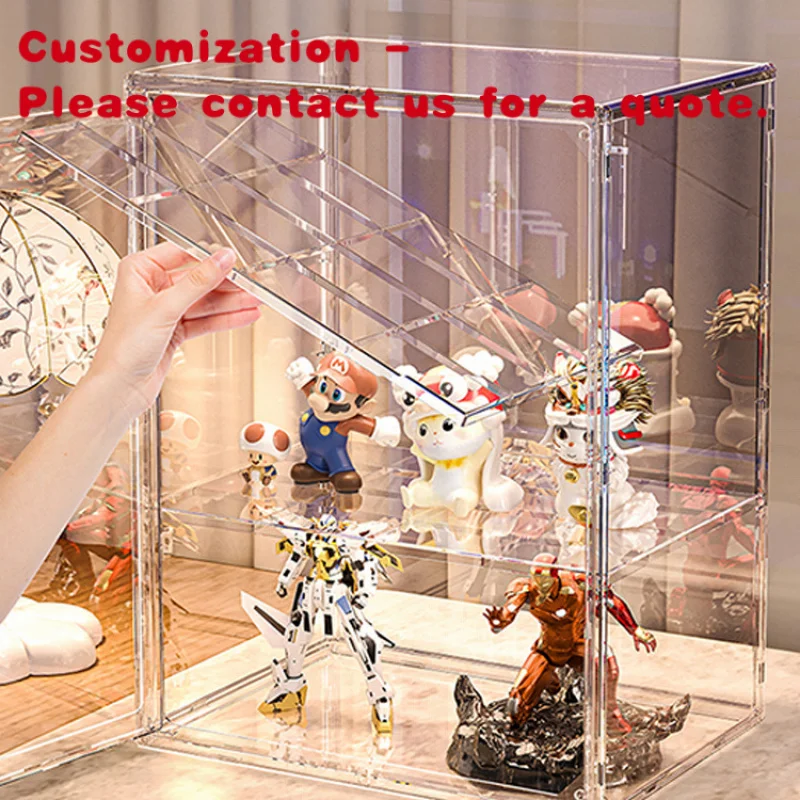 مخصص. ألعاب مستطيلة عالية أرقام خزانة عرض زجاجية خزانة عرض نموذج خزانة عرض #1