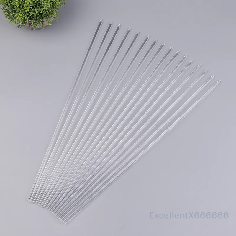 

16Pcs Transparent Acrylic Plant Stakes Garden Stakes 15.6 Inch Acrylic Orchid Stakes Stable Plant Support Gardening Plant Sticks