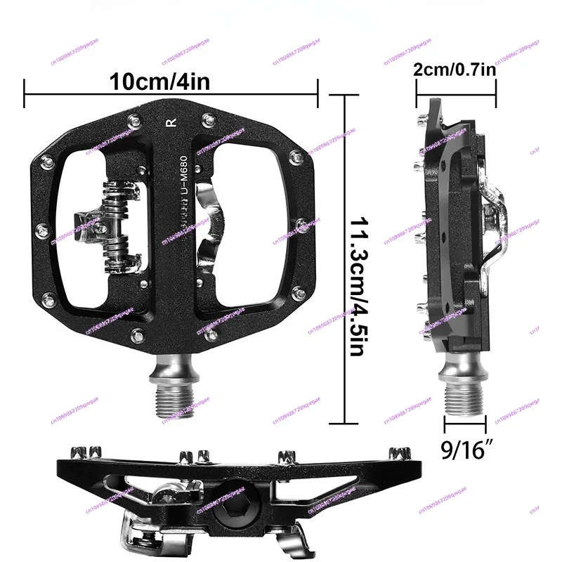 

Педали с плоским замком SPD из алюминиевого сплава для горного велосипеда