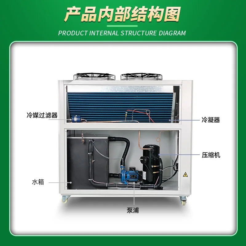 【HOT】Spot 3P5P industrial chiller, mold cooling chiller, low temperature air-cooled chiller, circulating refrigeration unit