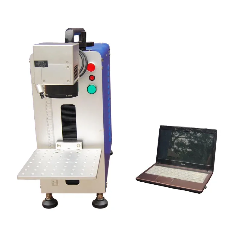 Portable MAX Raycus Fiber Marking Machine 20w-100 Watt Range Marking Metal Plastic Gold Silver Support DXF PLT BMP