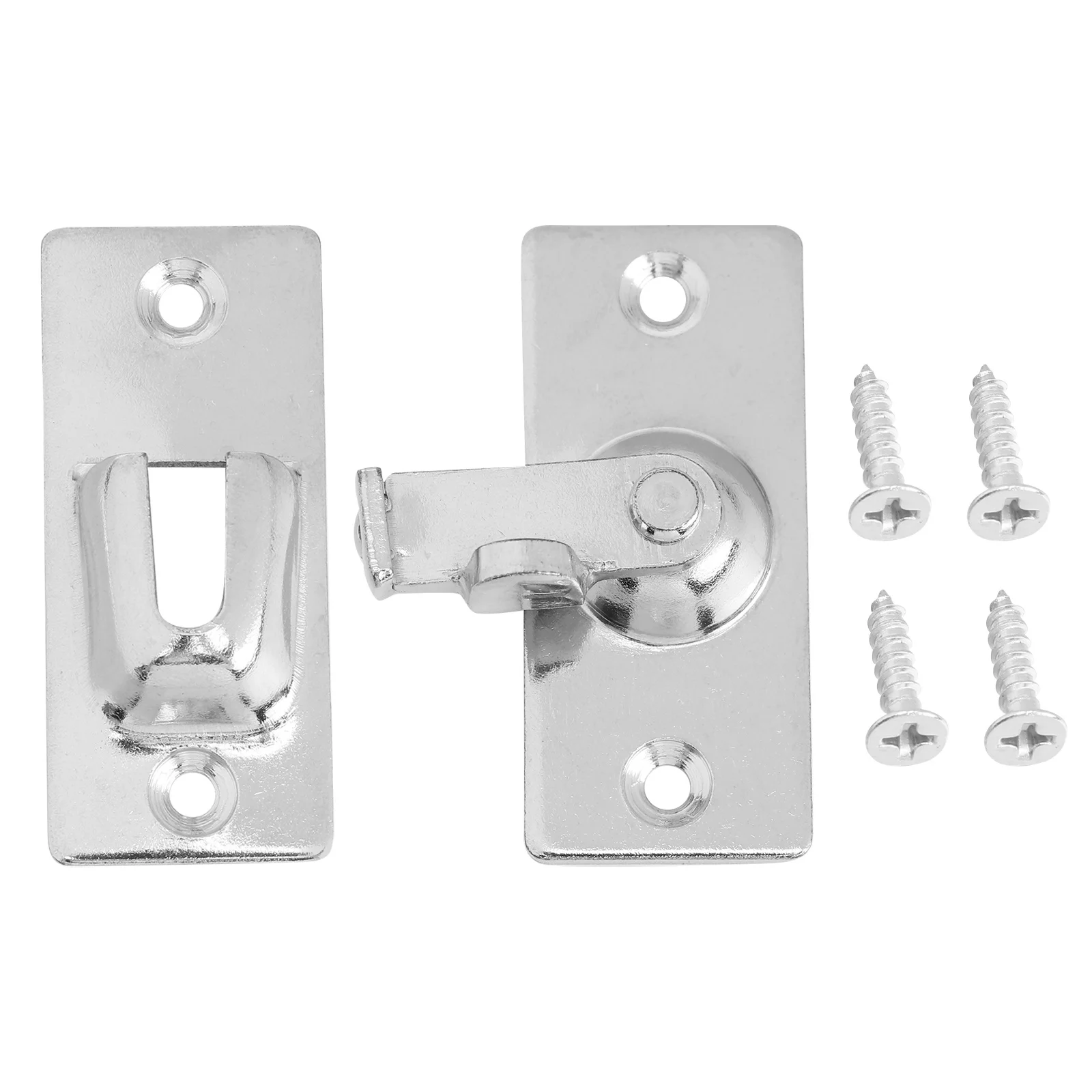 

2Pcs 304 Stainless Steel Door Latch Right Angle 90 Degree Bolt Lock for Window Cabinet Drawer Bathroom Security Buckle