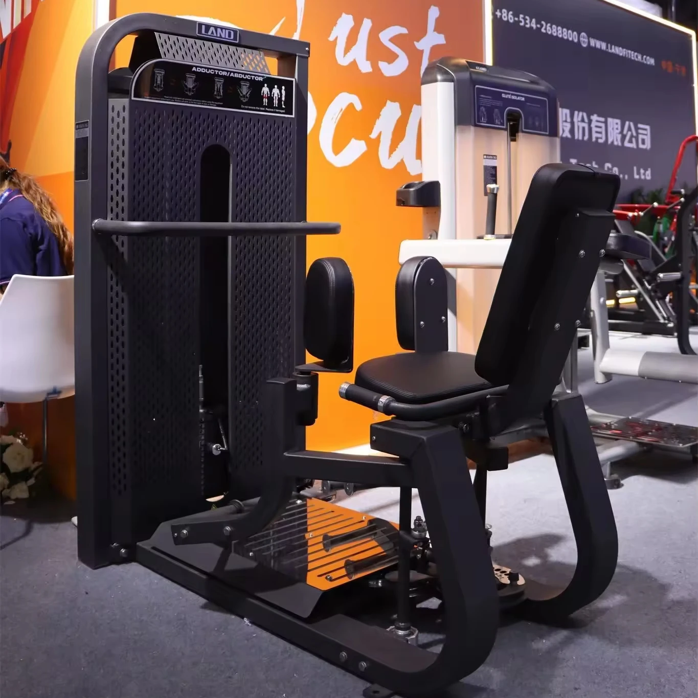Gym Equipment Pin Loaded Dual Functional Strength Machine Abductor/adductor for Sale