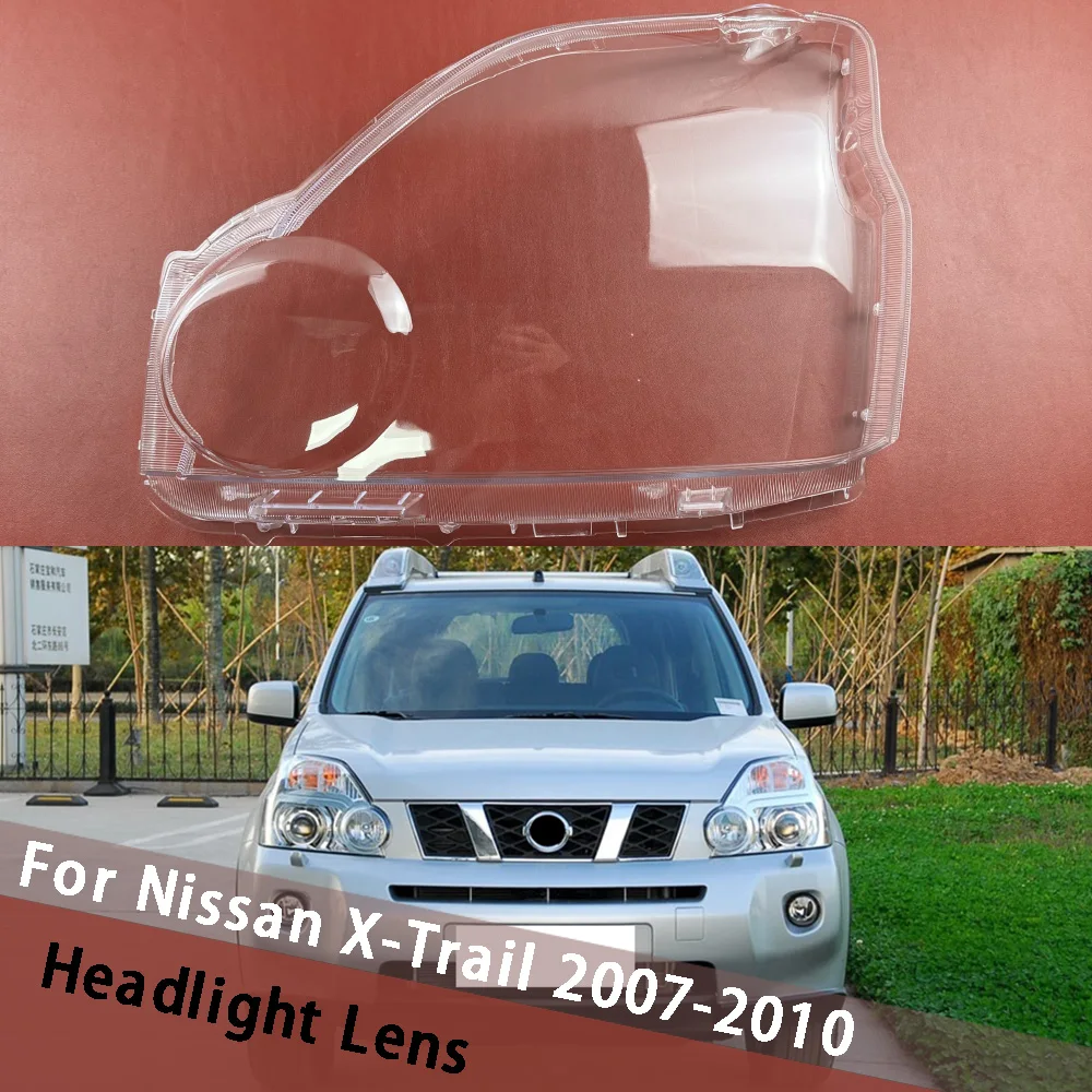 

For Nissan X-Trail 2007 2008 2009 2010 Headlamp Cover Transparent Lamp Shade Headlight Shell Plexiglass Replace Original Housing
