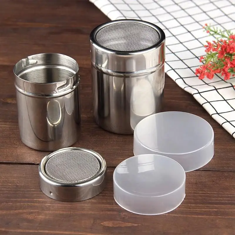 Stainless Steel Cocoa Powder & Sugar Shaker Fine Mesh Flour Sifter Baking Tool