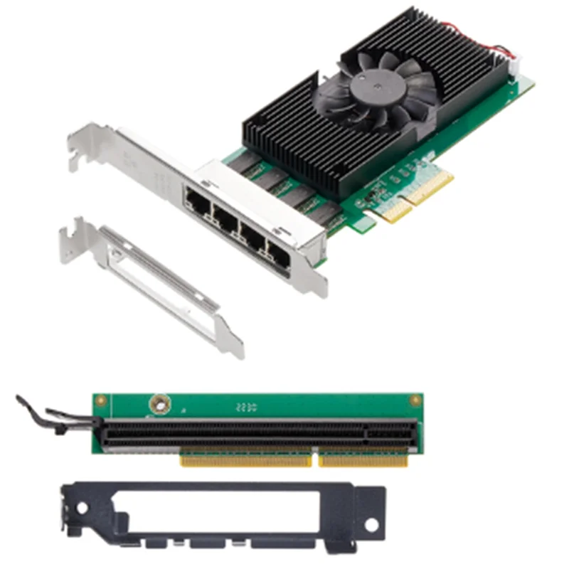 

I225 Chips 4 Port 2.5G RJ45 Network Adapter PCIe X4 4 Port 100/1000M/2500Mbp Gigabit Ethernet Network Lan Card NIC(B)